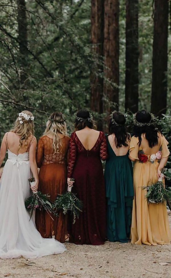 abito damigelle matrimonio autunnale